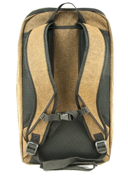 School Backpack TopBags Discoverer Khaki Backpack Back page
