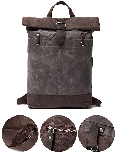 School Backpack TopBags Sierra Grey Backpack Features/technology
