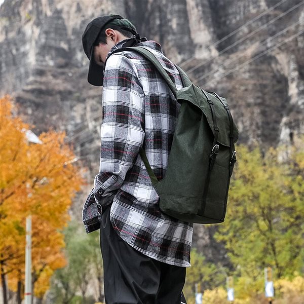 School Backpack TopBags Backpack Yves Khaki Lifestyle