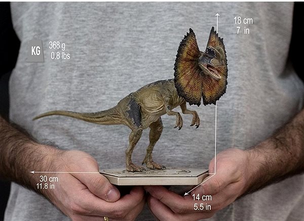 Figure Dilophosaurus 1/10 - Jurassic Park Technical draft