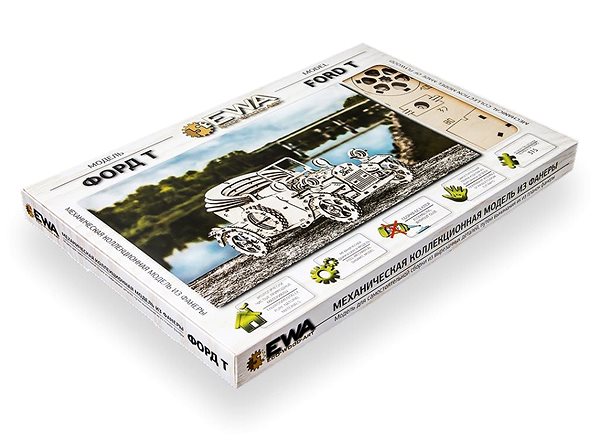 3D Puzzle Ewa Eco-Wood-Art Ford T Packaging/box