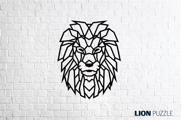 3D Puzzle Ewa Eco-Wood-Art Wall Puzzle Lion Screen