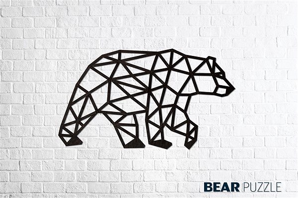 3D Puzzle Ewa Eco-Wood-Art Wall Puzzle Bear Screen