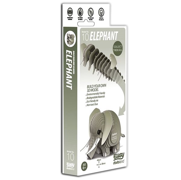 3D Puzzle Dodoland Eugy Elephant Packaging/box