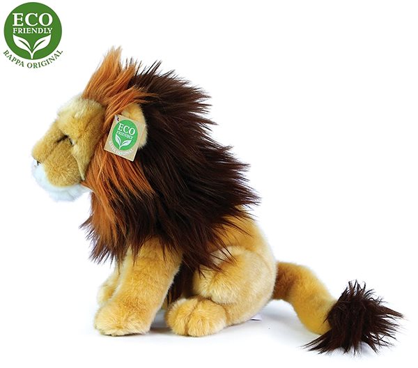 Plyšová hračka Rappa plyšový lev sediaci 25 cm, ECO-FRIENDLY ...