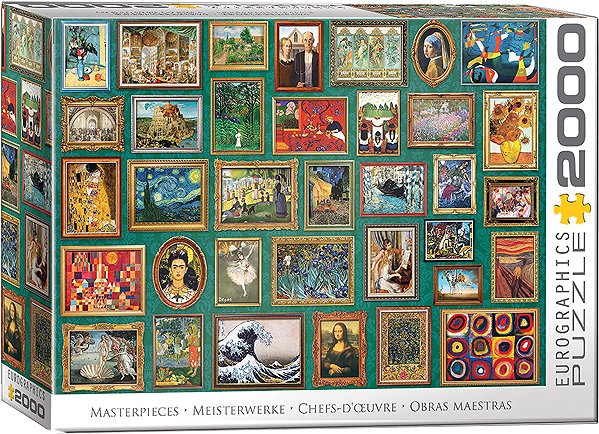 Eurographics Masterpieces puzzle, 2000 pieces.