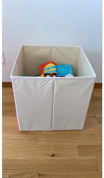 Úložný box Dream Creations Látkový box na hračky alpaka modrý 33 × 33 × 33 cm ...
