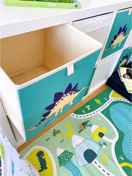 Úložný box Dream Creations Látkový box na hračky dinosaurus 33 × 33 × 33 cm ...