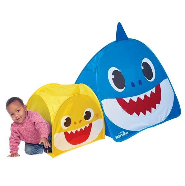 Tent for Children Moose Toys Baby Shark Baby Pop Up Tent with Tunnel ...