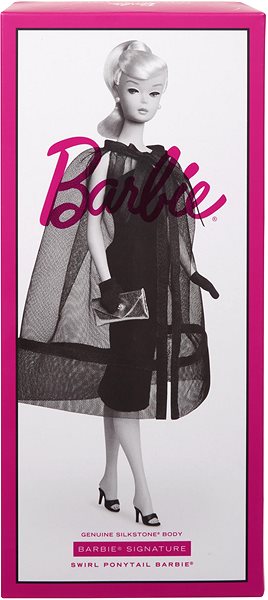Puppe Barbie mit kultigem Pferdeschwanz, Nachbildung der Swirl Pony Barbie-Puppe ...