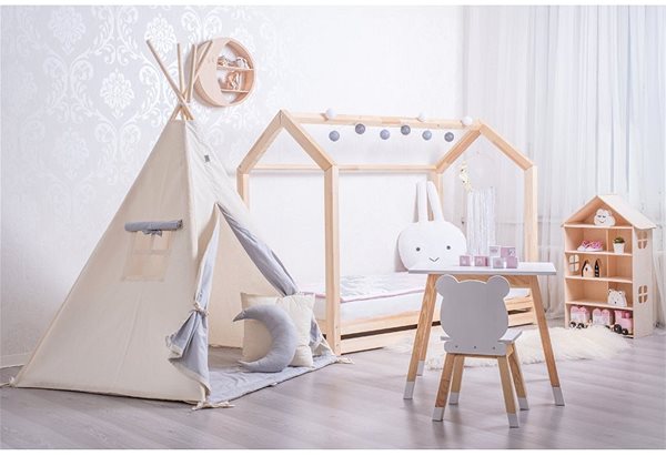 Tent for Children Set Teepee Tent Beige Standard Lifestyle