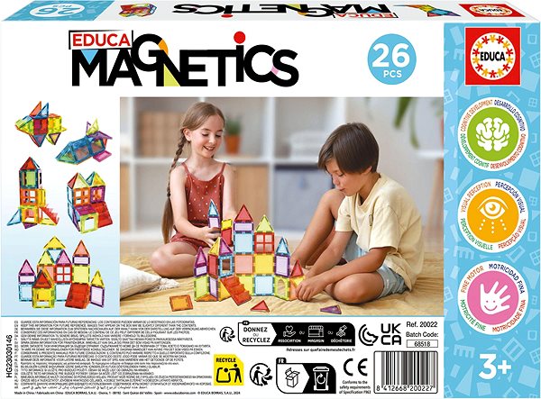 Building Set EDUCA Magnetics magnetic kit 26 pieces ...
