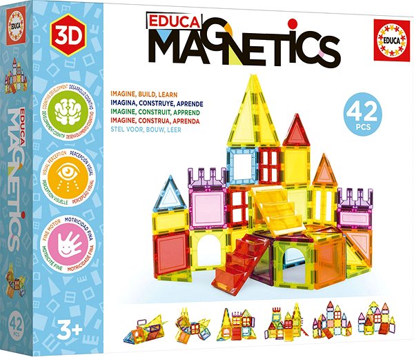 Building Set EDUCA Magnetics magnetic kit 42 pieces ...