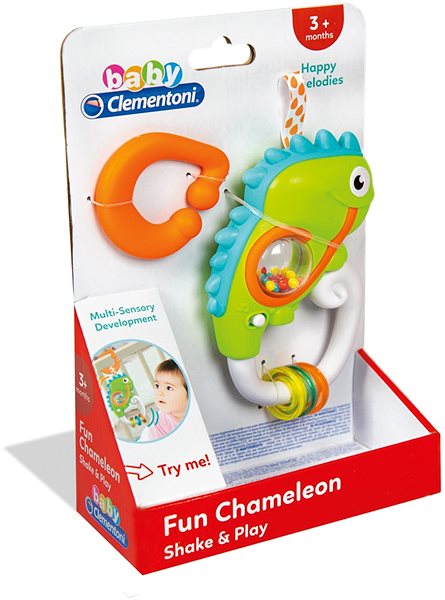 Babyrassel Clementoni Elektronische Rassel Fun Chameleon ...