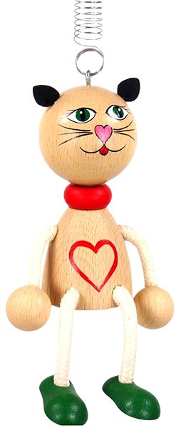 Figure Krokido Cat with heart on spring ...
