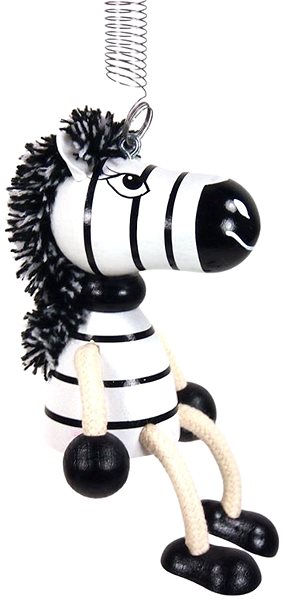 Figure Krokido Zebra - wooden figure on spring ...
