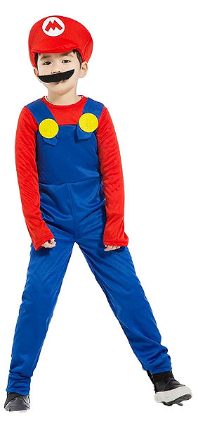 Kostým FUNCO Kostým Super Mario Mario veľ. 122 – 134 cm ...