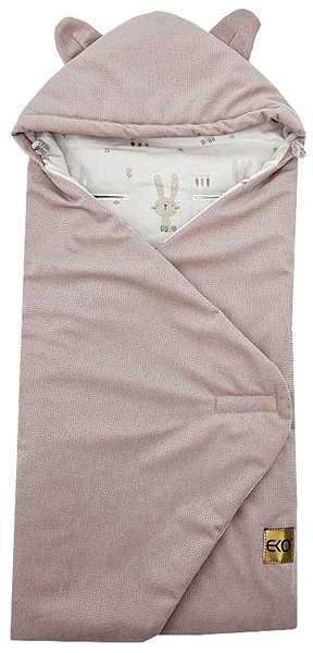 Car seat pouch ECO bag Velvet Bunny pink .