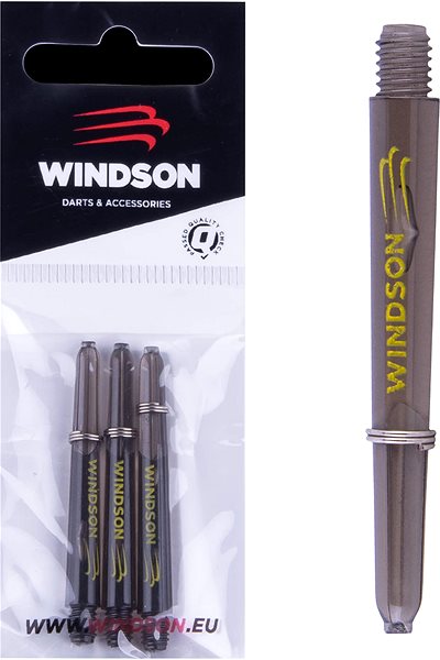 Násadky na šípky Windson Nylonová násadka krátka 42 mm čierna transparentná ...