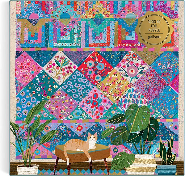 GALISON A Stitch in Time 1000-piece metallic puzzle.