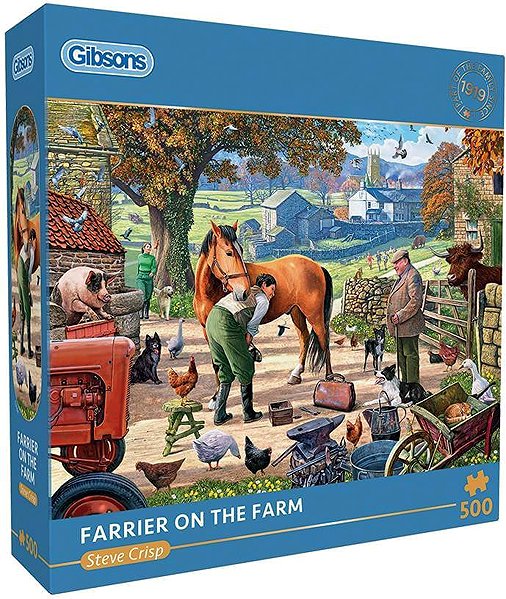 Gibsons Blacksmith at the Farm 500-piece jigsaw puzzle.