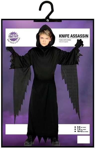 Costume GUIRCA Children's costume scream - grim reaper - size 3-4 years - halloween .