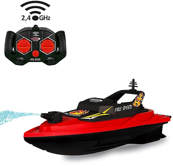 RC Schiff Jamara Feuerwehr Bot Fire Speed 2,4 GHz mit Wassersprühfunktion ...