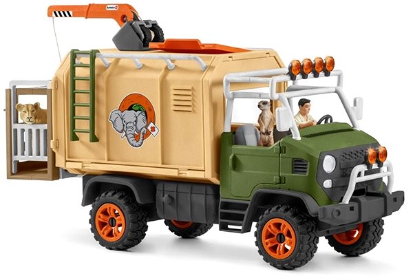 Figure Schleich 42475 Animal Rescue Large Truck Lateral view