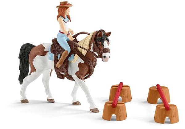 Figura Schleich Horse Club - Hannah vadnyugati lovaglókészlete 42441 Jellemzők/technológia