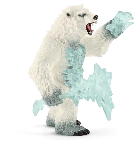Figura Schleich 42510 Blizzard medve fegyverrel Oldalnézet