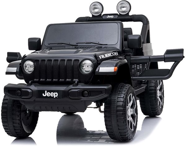 Dětské elektrické auto Jeep Wrangler Rubicon, černé Boční pohled