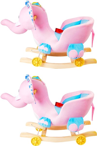 Houpadlo Aga4Kids Houpací sloník růžový ...