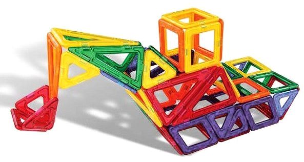 Building Set Magnetic Designer Plus Lateral view