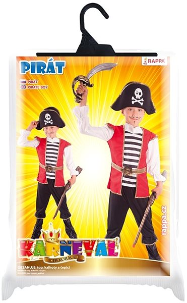 Kostým Kostým Pirát s klobúkom veľkosť M ...