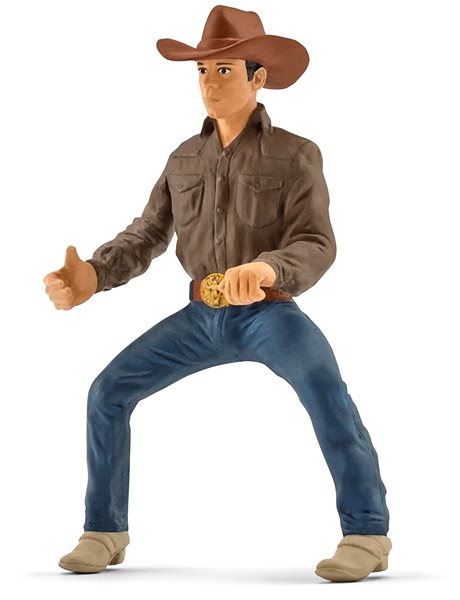 Figures Schleich 41418 Cowboy with Lasso on Horse and Accessories Screen