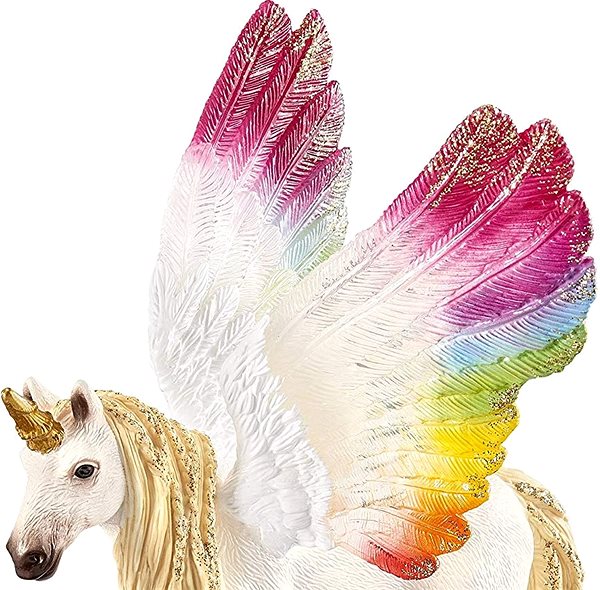 Figure Schleich 70576 Winged Rainbow Unicorn Features/technology