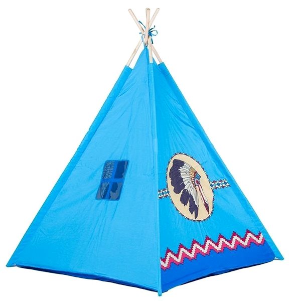 Tent for Children TeePee - Blue Lateral view