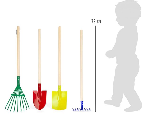 Kinderwerkzeug Small Foot Set an farbigen Gartengeräten ...