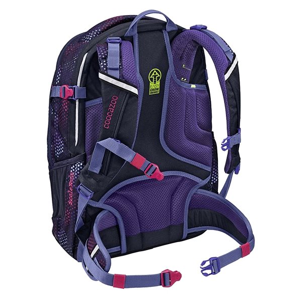 School Backpack Coocazoo ScaleRale Purple Illusion Back page