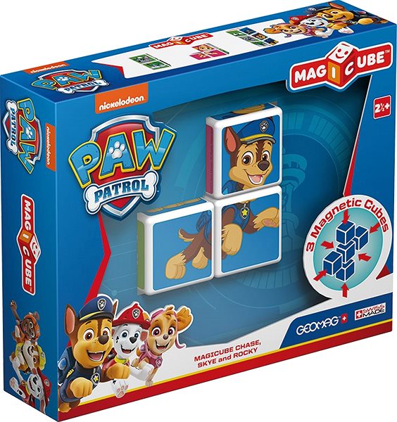 Magnetic Building Set Magicube Paw Patrol Chase Packaging/box