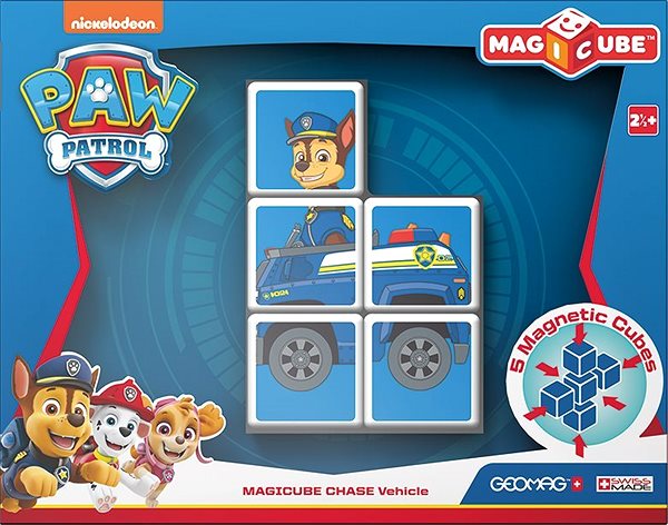 Magnetic Building Set Magicube Paw Patrol Police Packaging/box