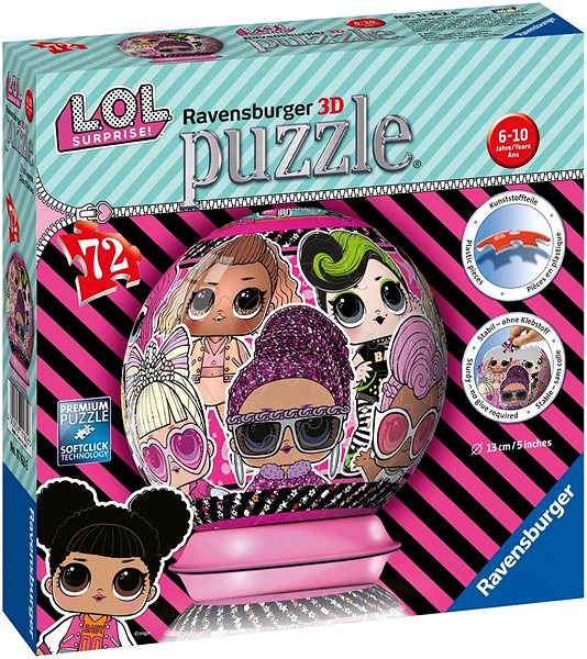 3D puzzle Ravensburger 111626 Ball L.O.L. Csomagolás/doboz