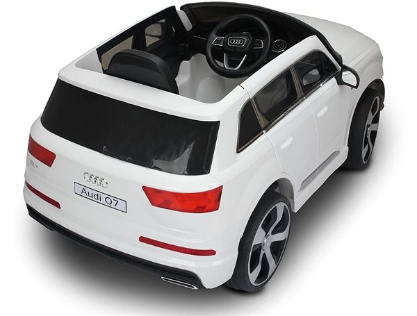 Elektrické auto pre deti Audi Q7 – biele Zadná strana