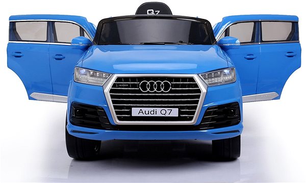 Elektromos autó gyerekeknek Audi Q7 - kék lakkozott Képernyő