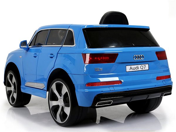 Kinder-Elektroauto Audi Q7 - blau lackiert Rückseite