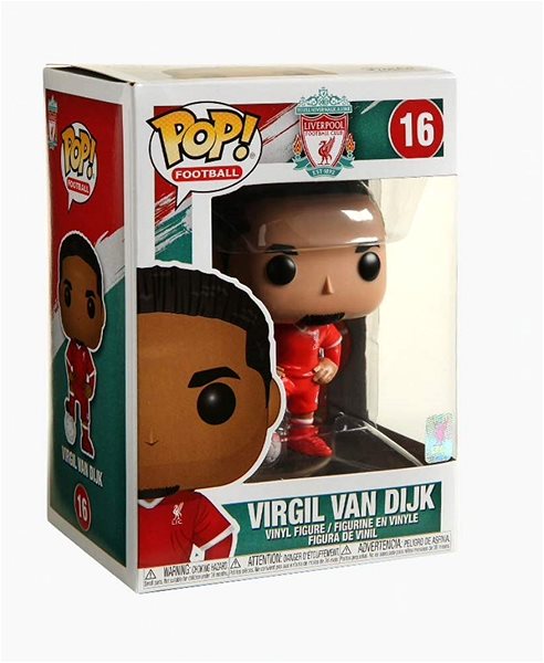 Figure Funko POP! Football - Liverpool Virgil Van Dijk Packaging/box