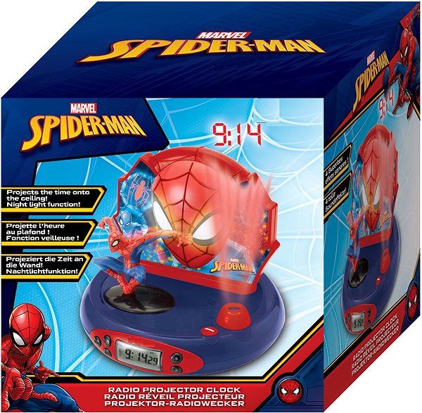Alarm Clock Lexibook Spider-Man Clock with projector and sounds Packaging/box