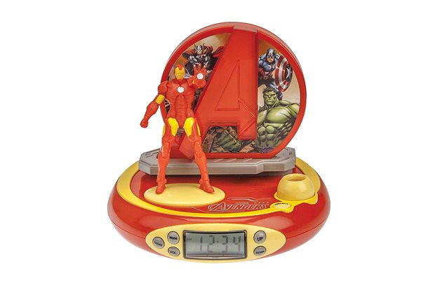 Alarm Clock Lexibook Avengers Iron Man Clock with projector and sounds Screen