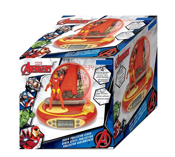 Alarm Clock Lexibook Avengers Iron Man Clock with projector and sounds Packaging/box