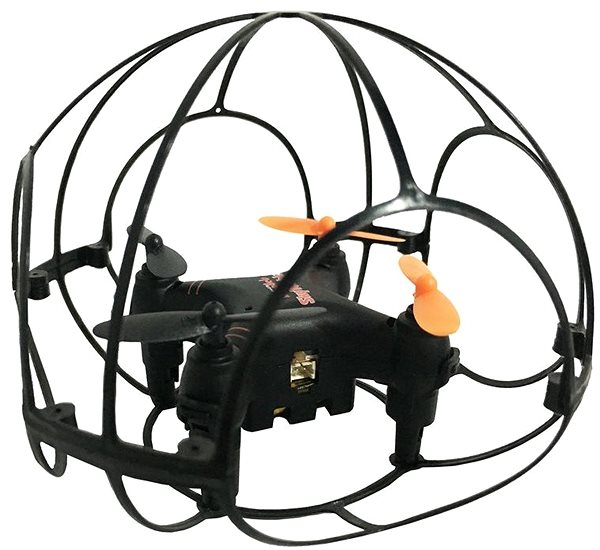 Drone dfmodels Sky Tumbler in RTF Cage Lateral view